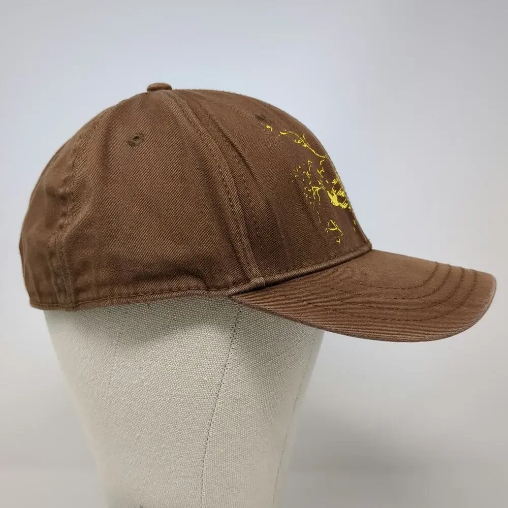 Element Baseball Cap Brown XL Embroidered Logo Distressed Graphic Flexfit Hat